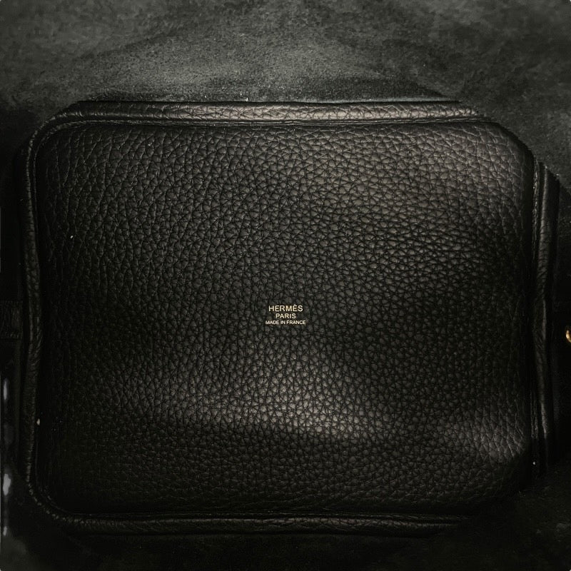 【HERMES】エルメス ピコタンロックMM ハンドバッグ トリヨンクレマンス レディース ブラック 黒 トート W刻印 2024年製造 ゴールド金具