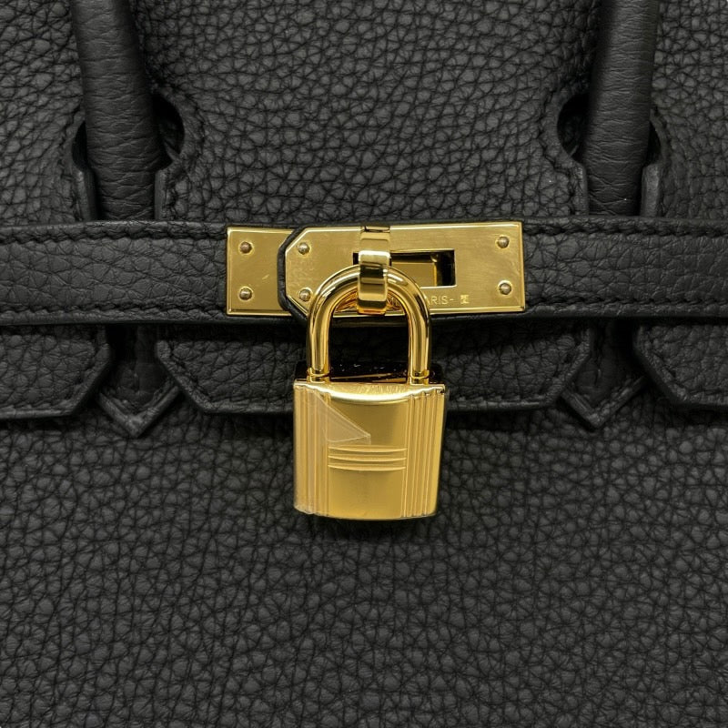 【HERMES】エルメス バーキン25 ハンドバッグ トゴ レディース ブラック 黒 トート W刻印 2024年製造 ゴールド金具