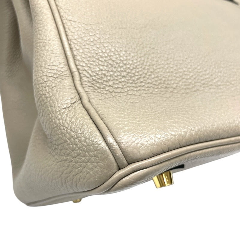【HERMES】エルメス バーキン35 ハンドバッグ トゴ レディース トゥルティエールグレー トート □O刻印 ゴールド金具