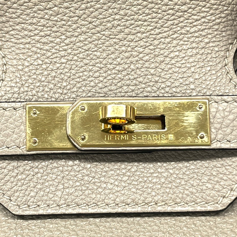 【HERMES】エルメス バーキン35 ハンドバッグ トゴ レディース トゥルティエールグレー トート □O刻印 ゴールド金具
