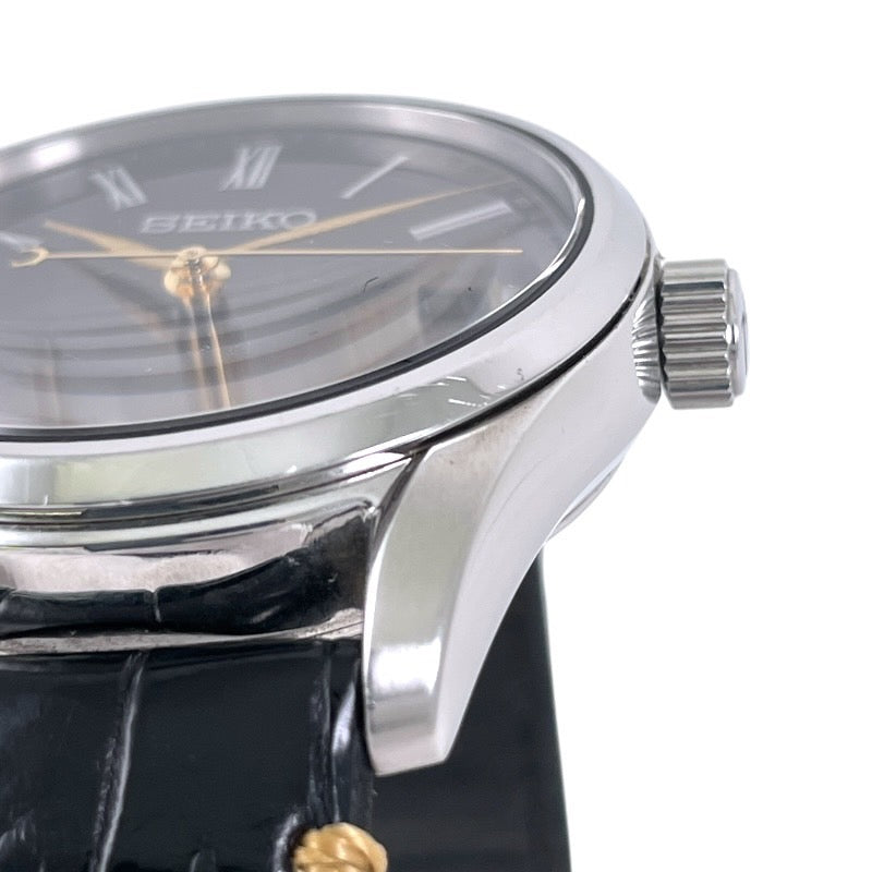 【SEIKO】セイコー プレザージュ SARX029 6R15-03E0 腕時計 SS/レザー メンズ 自動巻き 田村一舟 漆ダイアル 23石 オートマティック