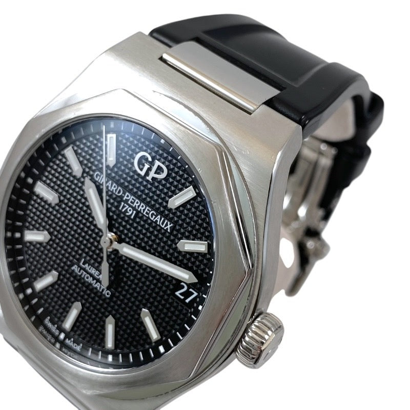 【GIRARD-PERREGAUX】ジラール・ペルゴ ロレアート 42mm 81010-11-634-BB6A 腕時計 SS/ラバー メンズ 自動巻き ラバー