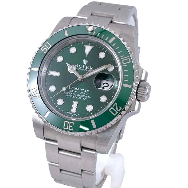 【ROLEX】ロレックス サブマリーナー 116610LV 腕時計 ステンレススチール メンズ ランダム番 グリーンサブ 緑文字盤 2015年ギャラ