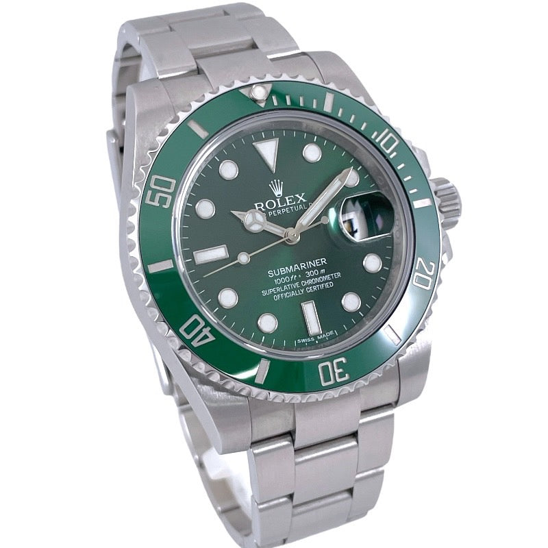 【ROLEX】ロレックス サブマリーナー 116610LV 腕時計 ステンレススチール メンズ ランダム番 グリーンサブ 緑文字盤 2015年ギャラ