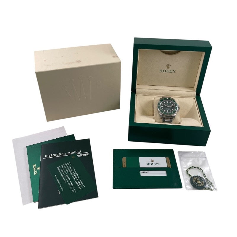 【ROLEX】ロレックス サブマリーナー 116610LV 腕時計 ステンレススチール メンズ ランダム番 グリーンサブ 緑文字盤 2015年ギャラ