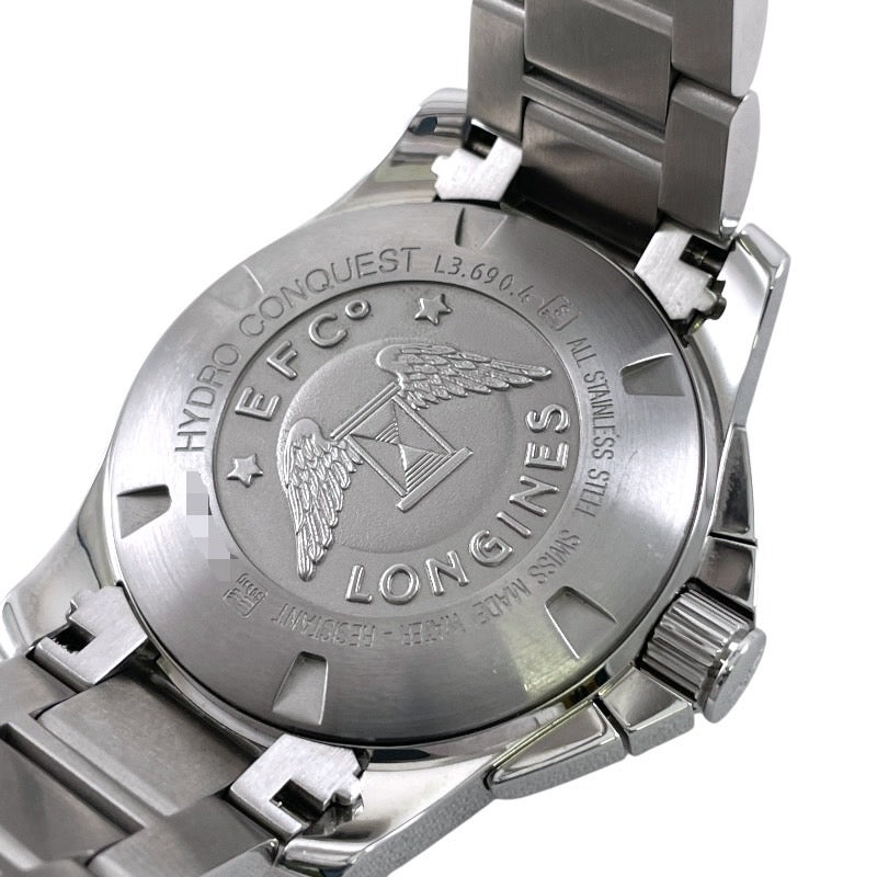 【LONGINES】ロンジン ハイドロコンクエスト L3.690.4 腕時計 ステンレススチール メンズ クオーツ クロノグラフ