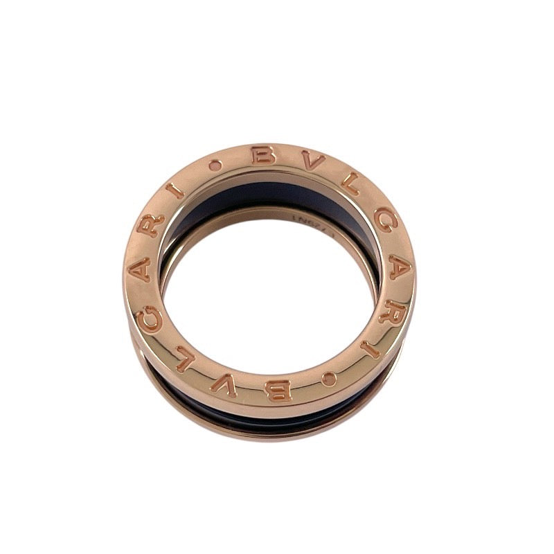 【BVLGARI】ブルガリ B-zero1 ビーゼロワン リング・指輪 K18ピンクゴールド レディース 750 セラミック 51号 日本サイズ10号