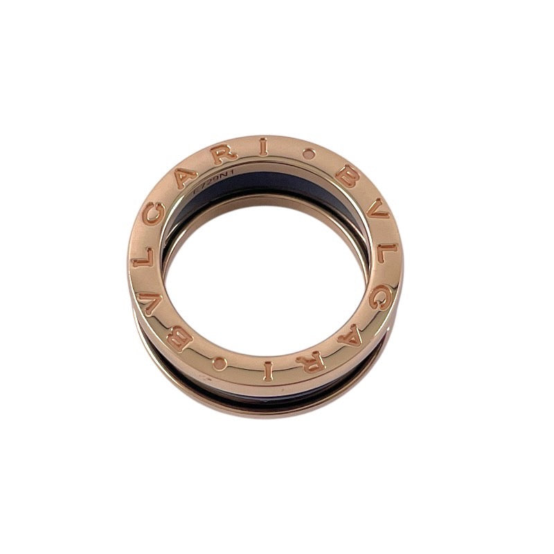 【BVLGARI】ブルガリ B-zero1 ビーゼロワン リング・指輪 K18ピンクゴールド レディース 750 セラミック 51号 日本サイズ10号
