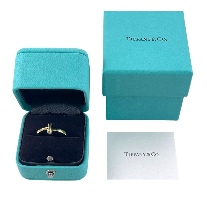 【TIFFANY&Co.】ティファニー Tワン ナロー リング・指輪 K18イエローゴールド レディース 750 13号
