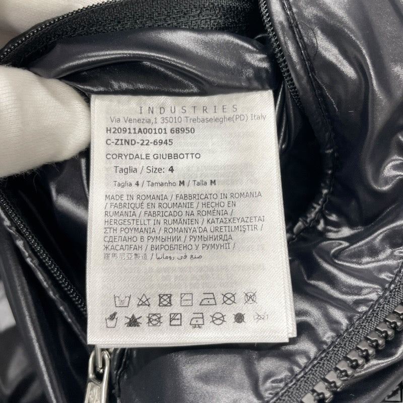 【MONCLER】モンクレール CORYDALE GIUBBOTTO ダウンジャケット ナイロン メンズ コリーデル 黒 ブラック フード サイズ4