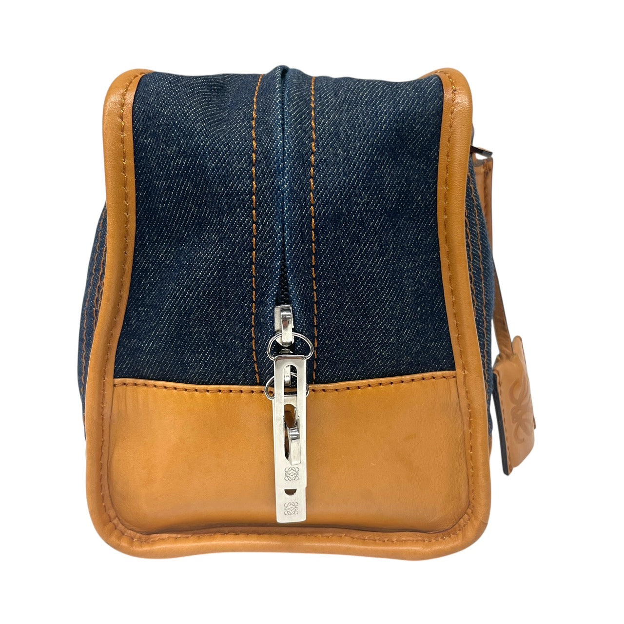 【LOEWE】ロエベ アマソナ28 ハンドバッグ レザー レディース デニム インディゴブルー