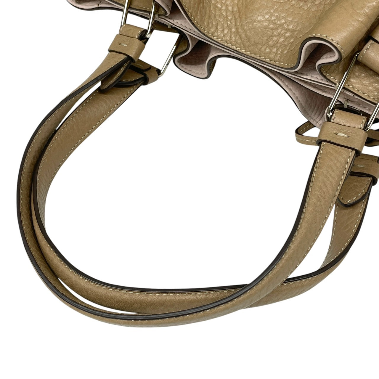【TOD’S】トッズ フラワー トートバッグ レザー レディース ベージュ ハンド