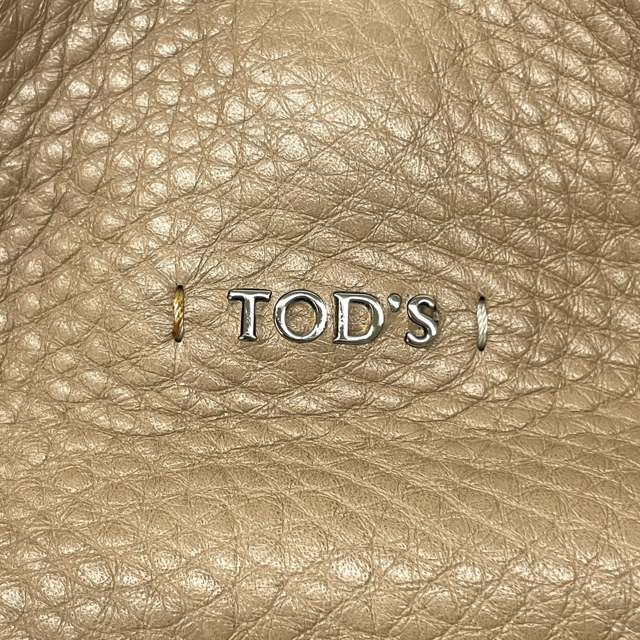 【TOD’S】トッズ フラワー トートバッグ レザー レディース ベージュ ハンド