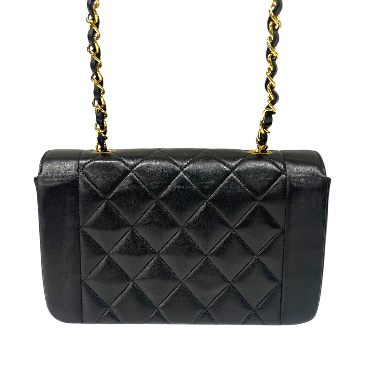 【CHANEL】シャネル ダイアナ22 A01164 ショルダーバッグ ラムスキン レディース 3番台 チェーン マトラッセ 黒 ブラック