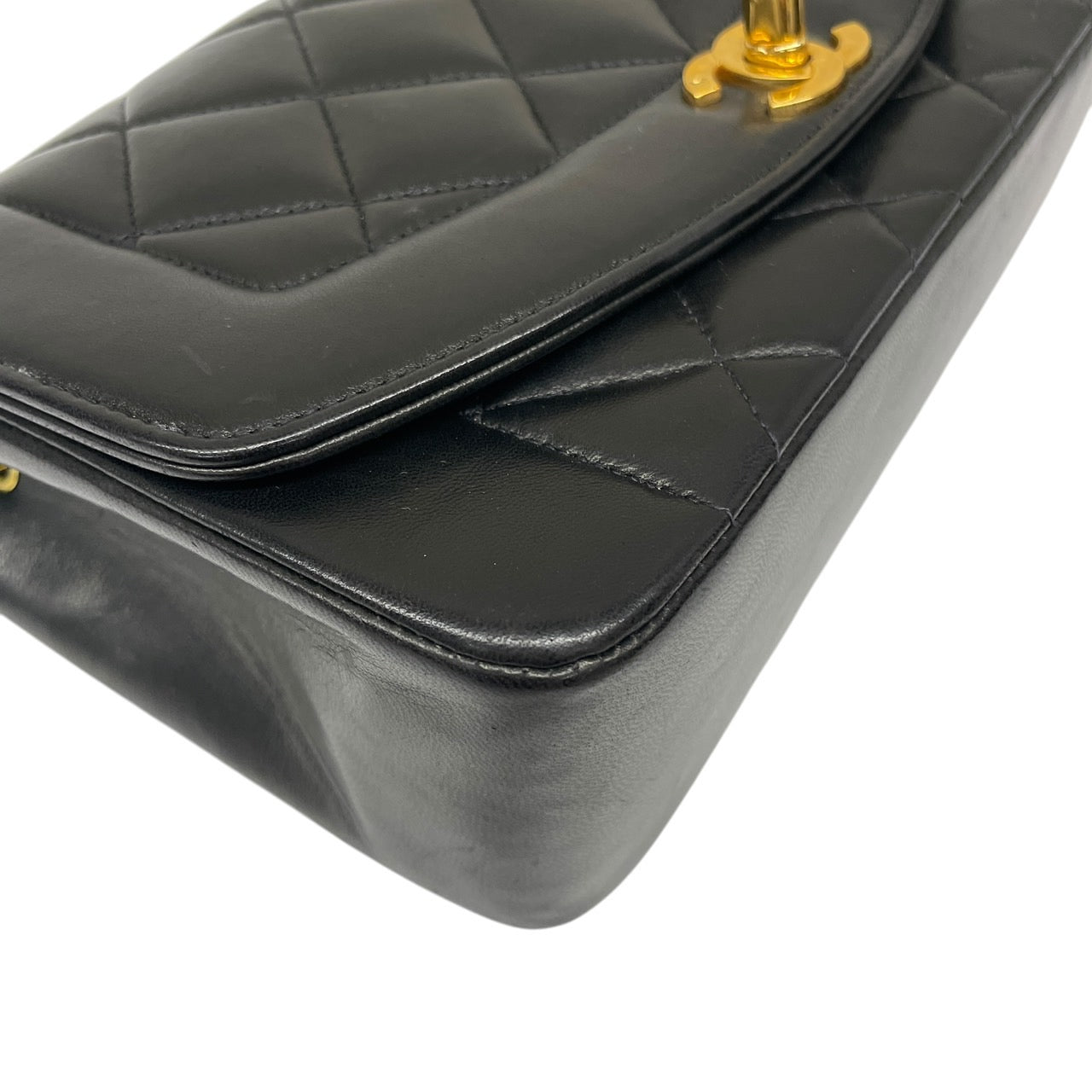 【CHANEL】シャネル ダイアナ22 A01164 ショルダーバッグ ラムスキン レディース 3番台 チェーン マトラッセ 黒 ブラック