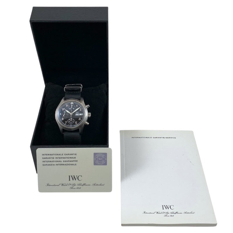 【IWC】インターナショナルウォッチカンパニー スピットファイア クロノグラフ IW370613 腕時計 ステンレススチール メンズ オートマティック 自動巻き