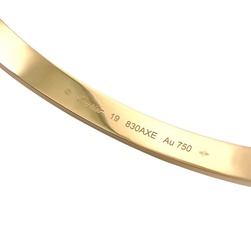 【CARTIER】カルティエ LOVE クラシック B6067519 ブレスレット K18イエローゴールド レディース 750 ラブ サイズ19