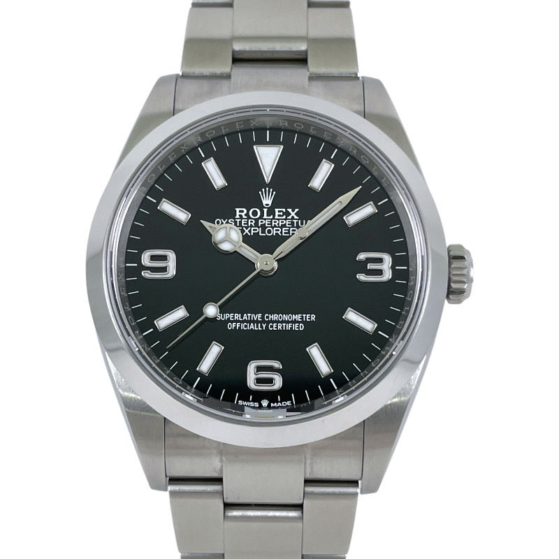 【ROLEX】ロレックス エクスプローラーI 124270 腕時計 ステンレススチール メンズ ランダム番 2022年ギャラ 自動巻き