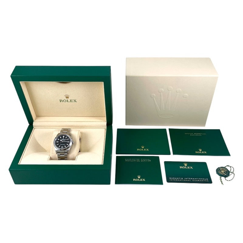 【ROLEX】ロレックス エクスプローラーI 124270 腕時計 ステンレススチール メンズ ランダム番 2022年ギャラ 自動巻き