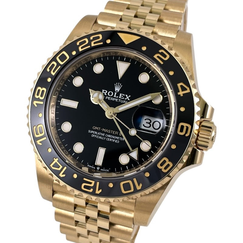 【ROLEX】ロレックス GMTマスターII 126718GRNR 腕時計 K18イエローゴールド メンズ ランダム番 2024年ギャラ ジュビリー