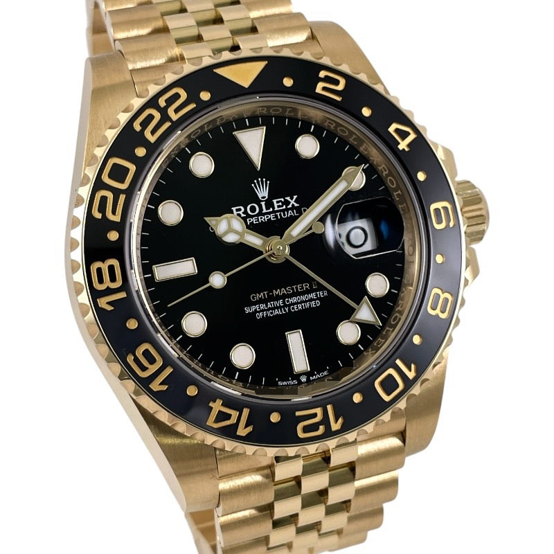 【ROLEX】ロレックス GMTマスターII 126718GRNR 腕時計 K18イエローゴールド メンズ ランダム番 2024年ギャラ ジュビリー