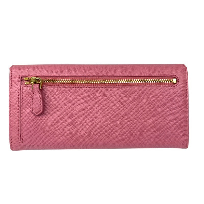 【PRADA】プラダ 1M1132 長財布 レザー レディース ピンク サフィアーノ ホック 未使用品