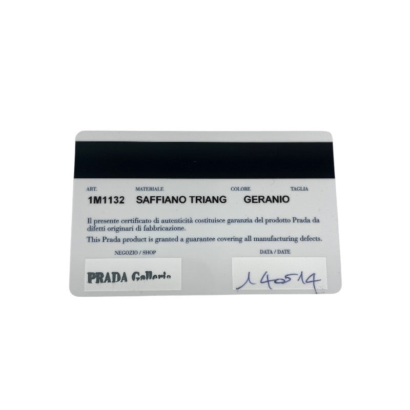 【PRADA】プラダ 1M1132 長財布 レザー レディース ピンク サフィアーノ ホック 未使用品