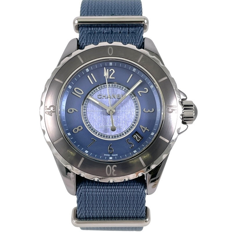 【CHANEL】シャネル J12 G.10 H4338 腕時計 メンズ 自動巻き オートマティック ブルー