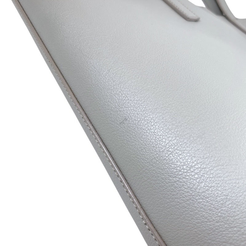 【SAINT LAURENT】サンローラン サック ショッピングバッグ 467946 トートバッグ レザー レディース グレー 本革 ポーチ付き メンズ ユニセックス