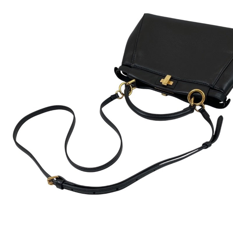 【FENDI】フェンディ ピーカブー ミニ バグズ モンスターアイ 8BN244 ハンドバッグ レザー レディース 2WAY ショルダー