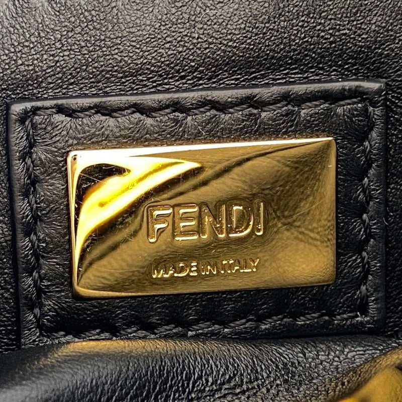 【FENDI】フェンディ ピーカブー ミニ バグズ モンスターアイ 8BN244 ハンドバッグ レザー レディース 2WAY ショルダー