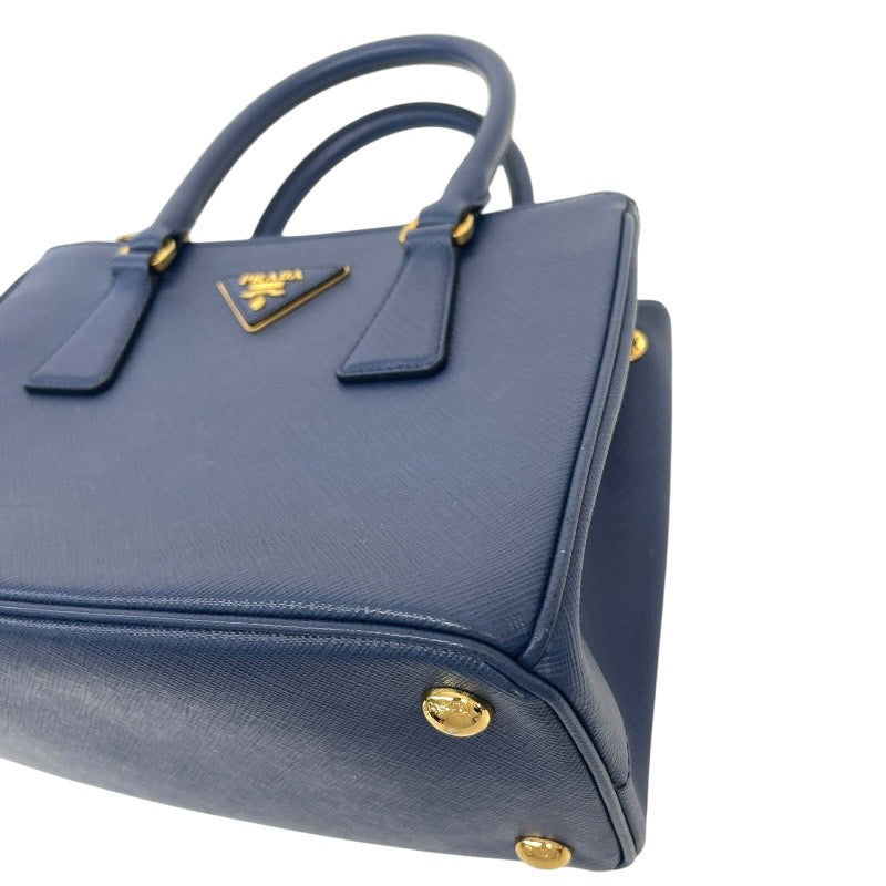 【PRADA】プラダ ガレリア 2WAY 1BA896 ハンドバッグ レザー レディース ショルダー サフィアーノ ブルー 青