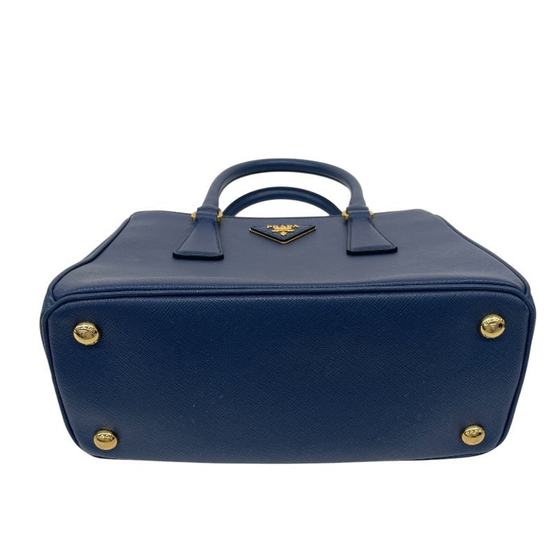 【PRADA】プラダ ガレリア 2WAY 1BA896 ハンドバッグ レザー レディース ショルダー サフィアーノ ブルー 青