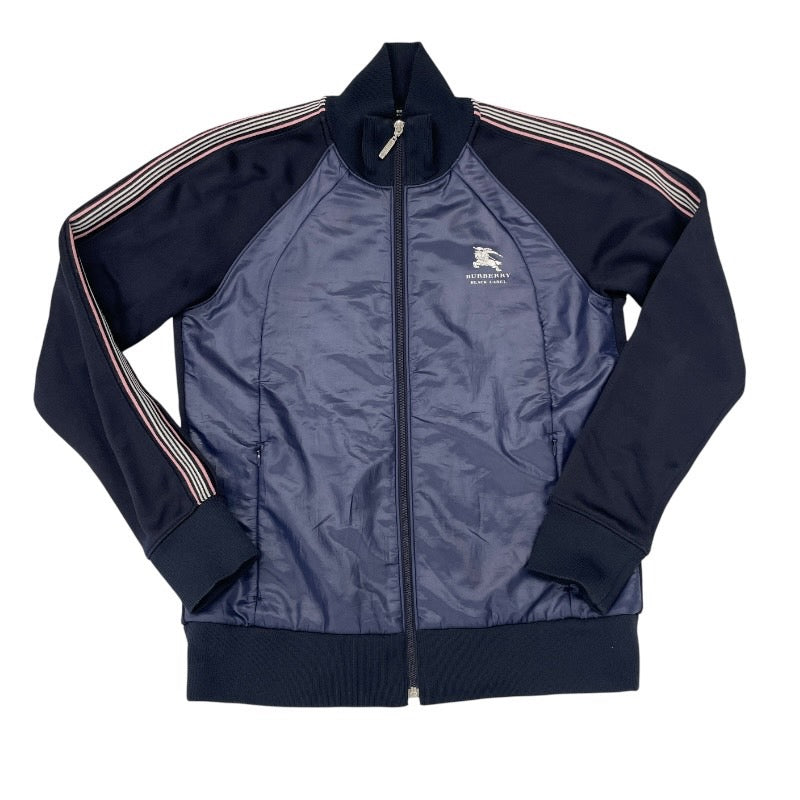 【BURBERRY BLACK LABEL】バーバリーブラックレーベル トラックジャケット ナイロンジャケット メンズ ジャージ ナイロン サイズ3 ネイビー 紺