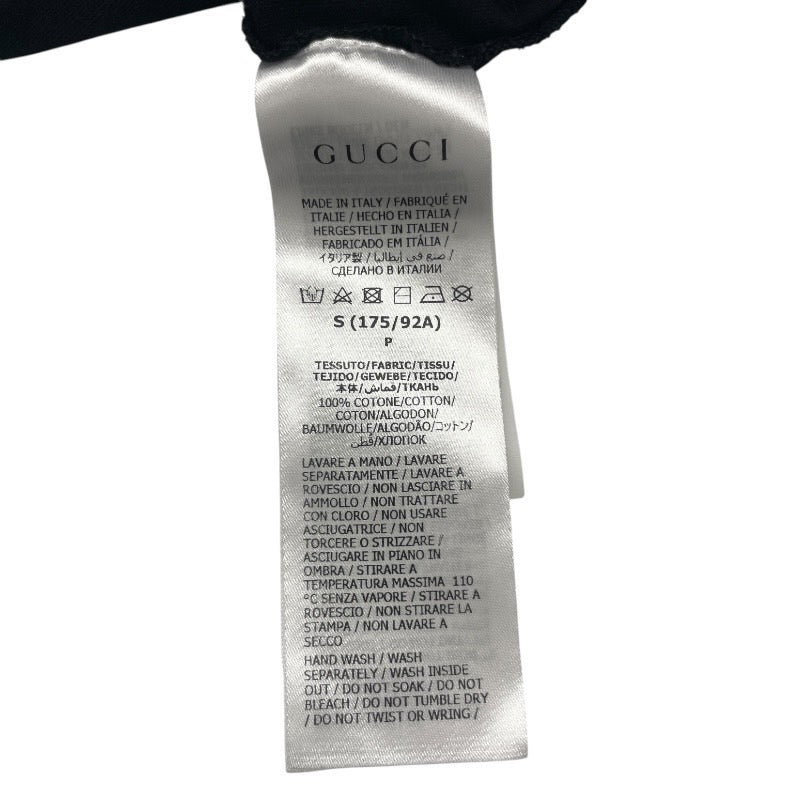 【GUCCI】グッチ サイズS 175/92A 黒 ブラック 493117 半袖Tシャツ コットン メンズ