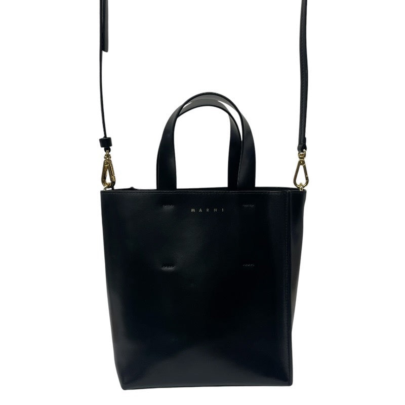 【MARNI】マルニ MUSEO ミュゼオ SHMP0039Y3 ハンドバッグ レザー レディース 2WAY ブラック 黒 ショルダー