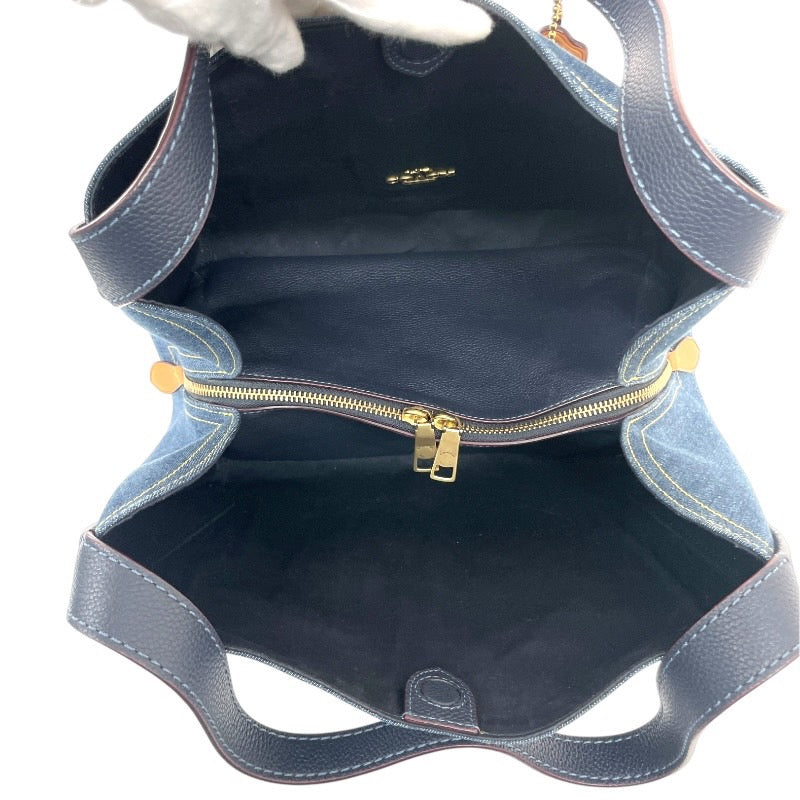 【COACH】コーチ ハドリーホーボー B2298-CA834 ショルダーバッグ レザー レディース ハンド インディゴブルー デニム ワンショルダー