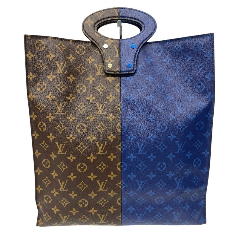 【LOUIS VUITTON】ルイ・ヴィトン スプリットトート M43860 トートバッグ メンズ ハンド モノグラム ブラウン ブルー