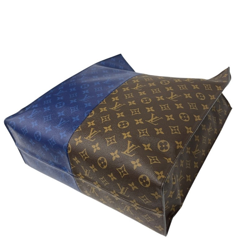 【LOUIS VUITTON】ルイ・ヴィトン スプリットトート M43860 トートバッグ メンズ ハンド モノグラム ブラウン ブルー