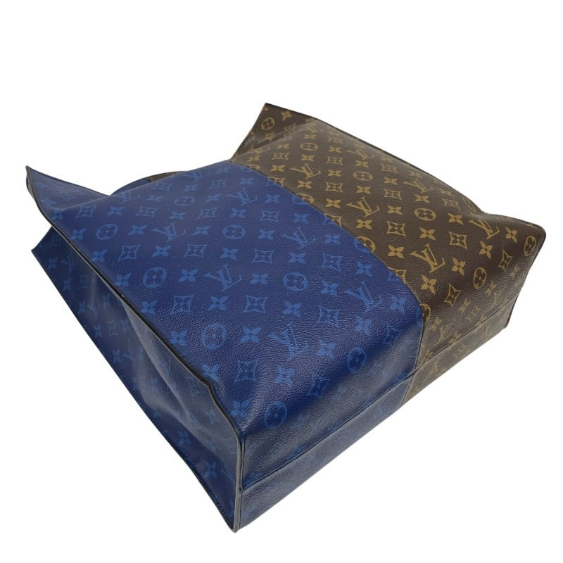 【LOUIS VUITTON】ルイ・ヴィトン スプリットトート M43860 トートバッグ メンズ ハンド モノグラム ブラウン ブルー