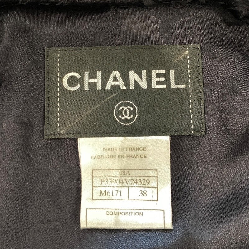 【CHANEL】シャネル ヴィンテージ ジャケット その他アウター ウール レディース デカココマークベルト ミックスツイード ライオンボタン