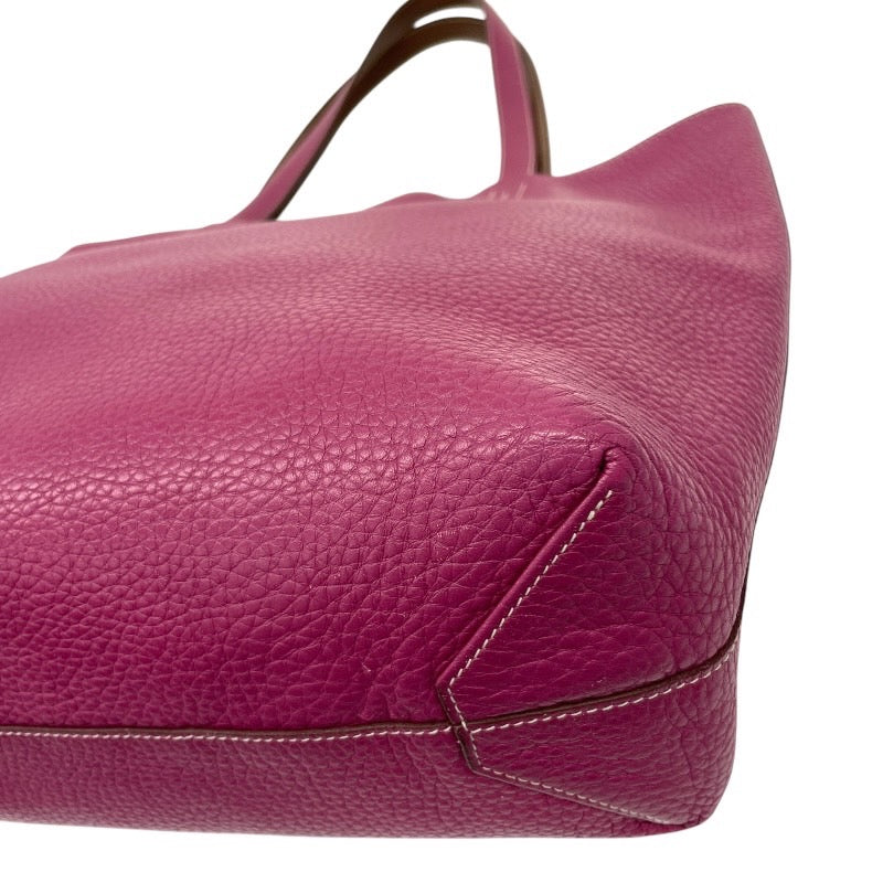 【HERMES】エルメス ドゥブルセンス トートバッグ レザー メンズ リバーシブル □O刻印 2011年製造 ブラウン パープル