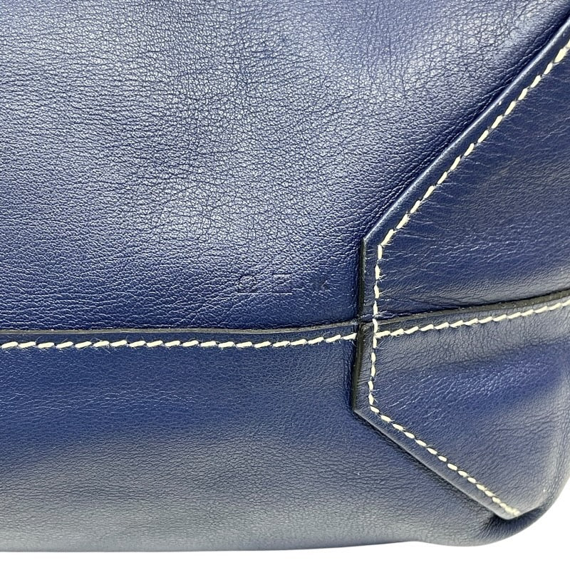 【HERMES】エルメス ドゥブルセンス トートバッグ レザー メンズ リバーシブル □R刻印 2014年製造 青 ブルー 紫 パープル