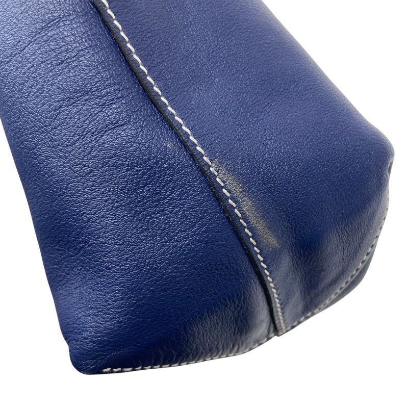 【HERMES】エルメス ドゥブルセンス トートバッグ レザー メンズ リバーシブル □R刻印 2014年製造 青 ブルー 紫 パープル