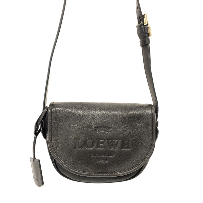 【LOEWE】ロエベ ヘリテージ 377.79.753 ショルダーバッグ レザー レディース ダークブラウン 茶
