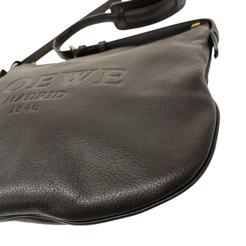 【LOEWE】ロエベ ヘリテージ ショルダーバッグ レザー レディース ダークブラウン サコッシュ メッセンジャー