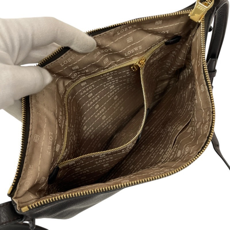 【LOEWE】ロエベ ヘリテージ ショルダーバッグ レザー レディース ダークブラウン サコッシュ メッセンジャー