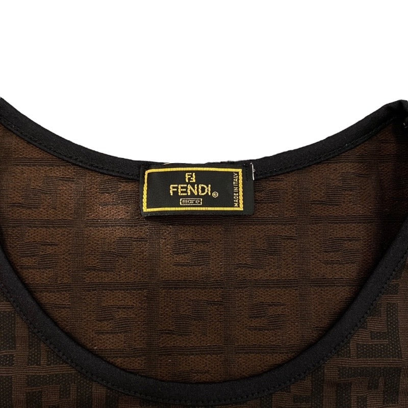 【FENDI】フェンディ ズッカ柄 半袖Tシャツ レディース