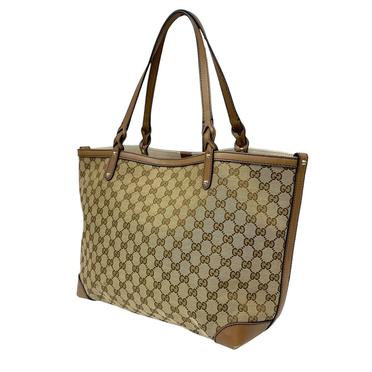 【GUCCI】グッチ 247209 トートバッグ GGキャンバス レディース ポーチ付 レザー ハンド ショルダー