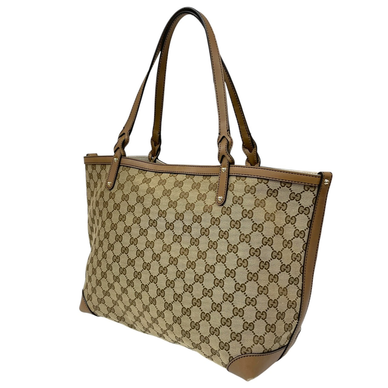 【GUCCI】グッチ 247209 トートバッグ GGキャンバス レディース ポーチ付 レザー ハンド ショルダー